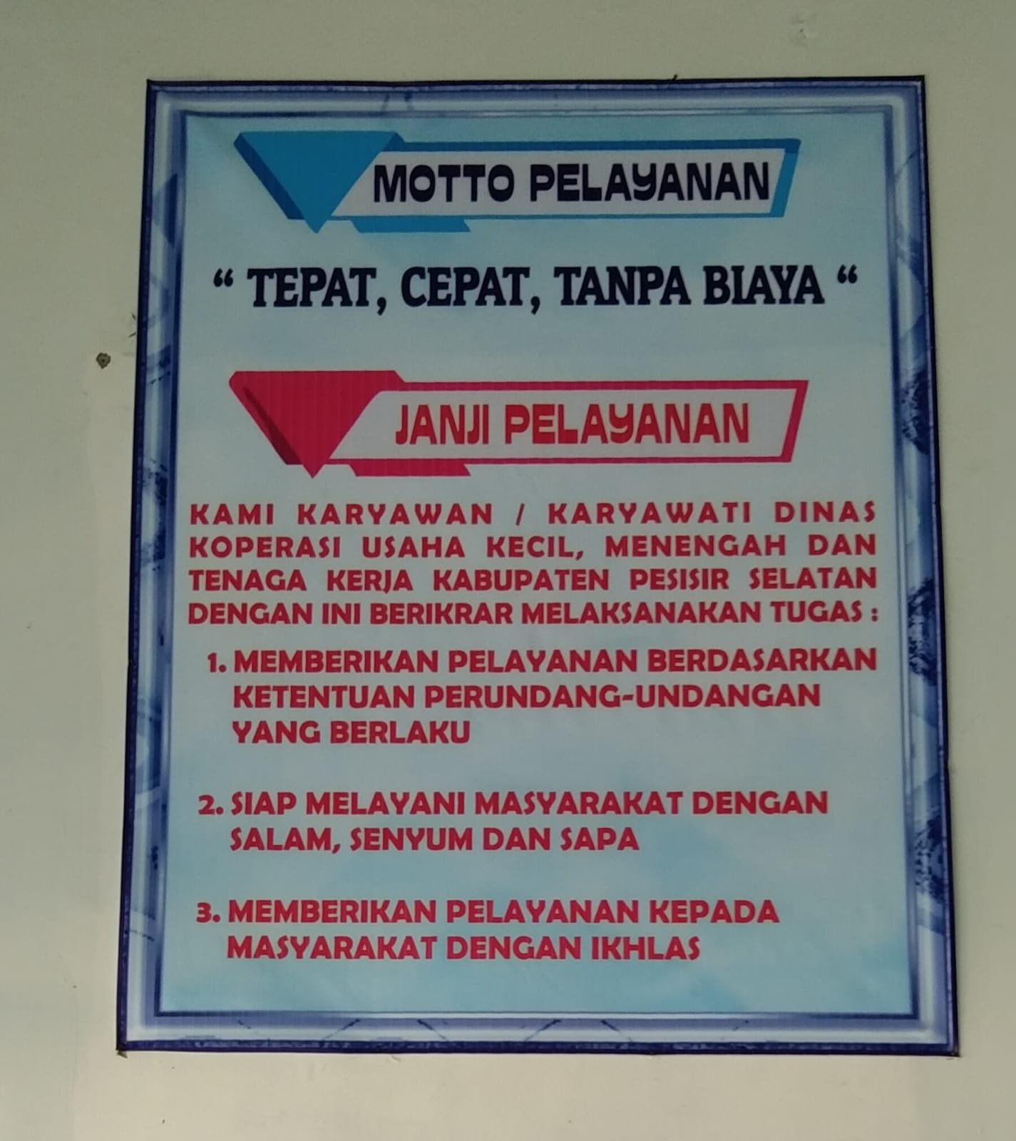 MOTTO PELAYANAN