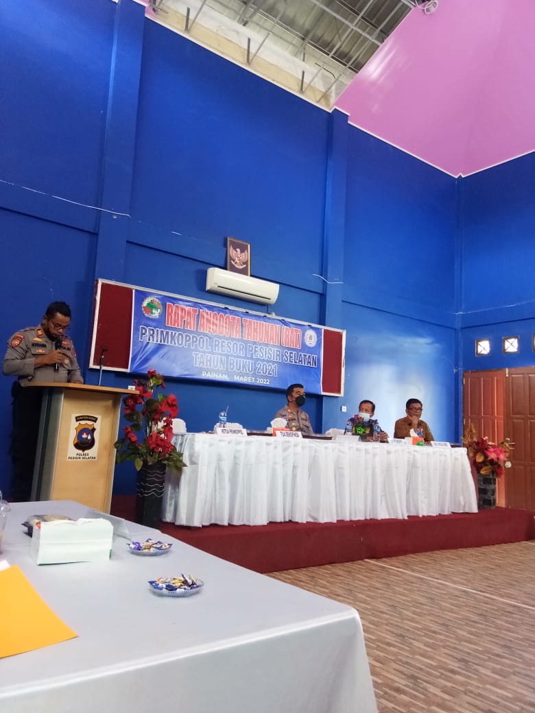 RAPAT ANGGOTA TAHUNAN PRIMKOPPOL RESOR PESISIR SELATAN 