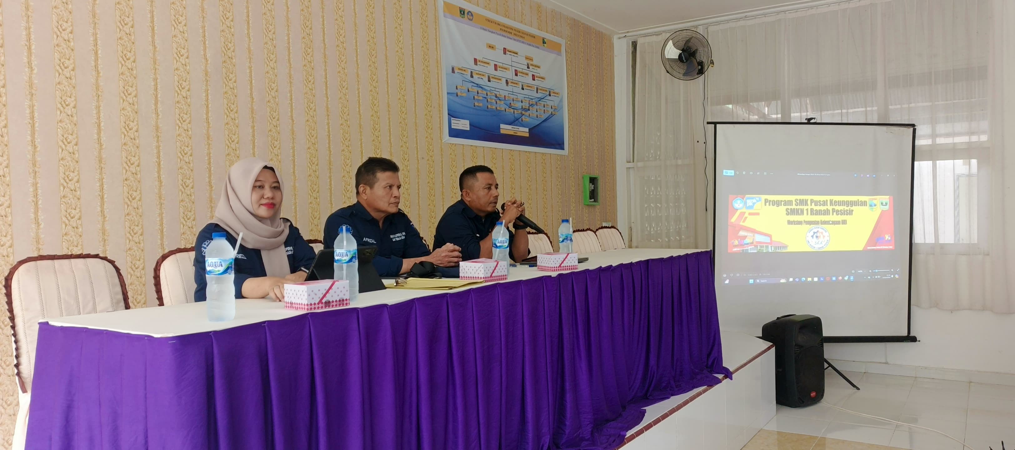 NARASUMBER ACARA WORKSHOP PENGUATAN KELEMBAGAAN BKK SMK N 1 RANAH PESISIR