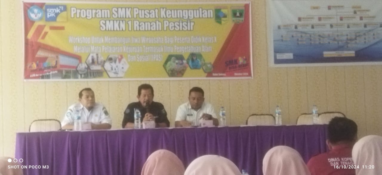 KEGIATAN WORKSHOP MEMBANGUN JIWA WARAUSAHA BAGI PESERTA DIDIK KELAS X
