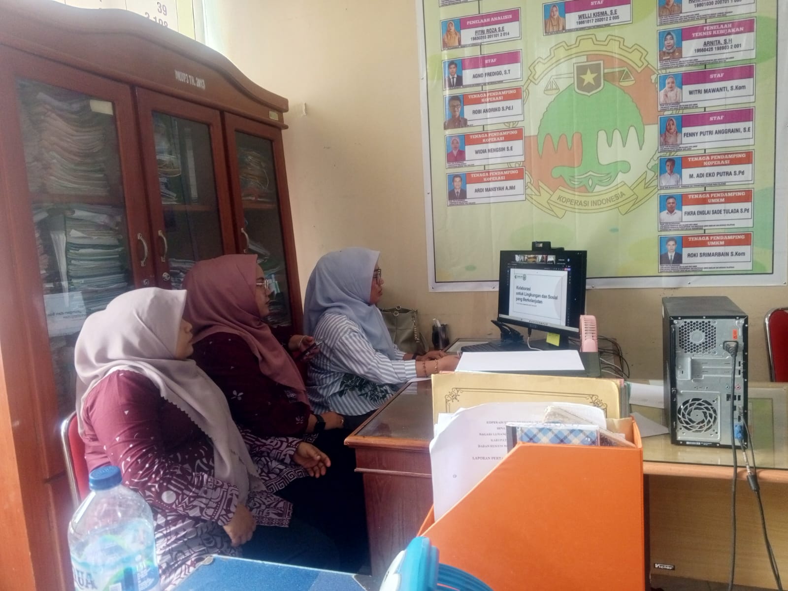 MENGIKUTI ZOOM DENGAN WAKIL KETUA UMUM FORUM CSR INDONESIA