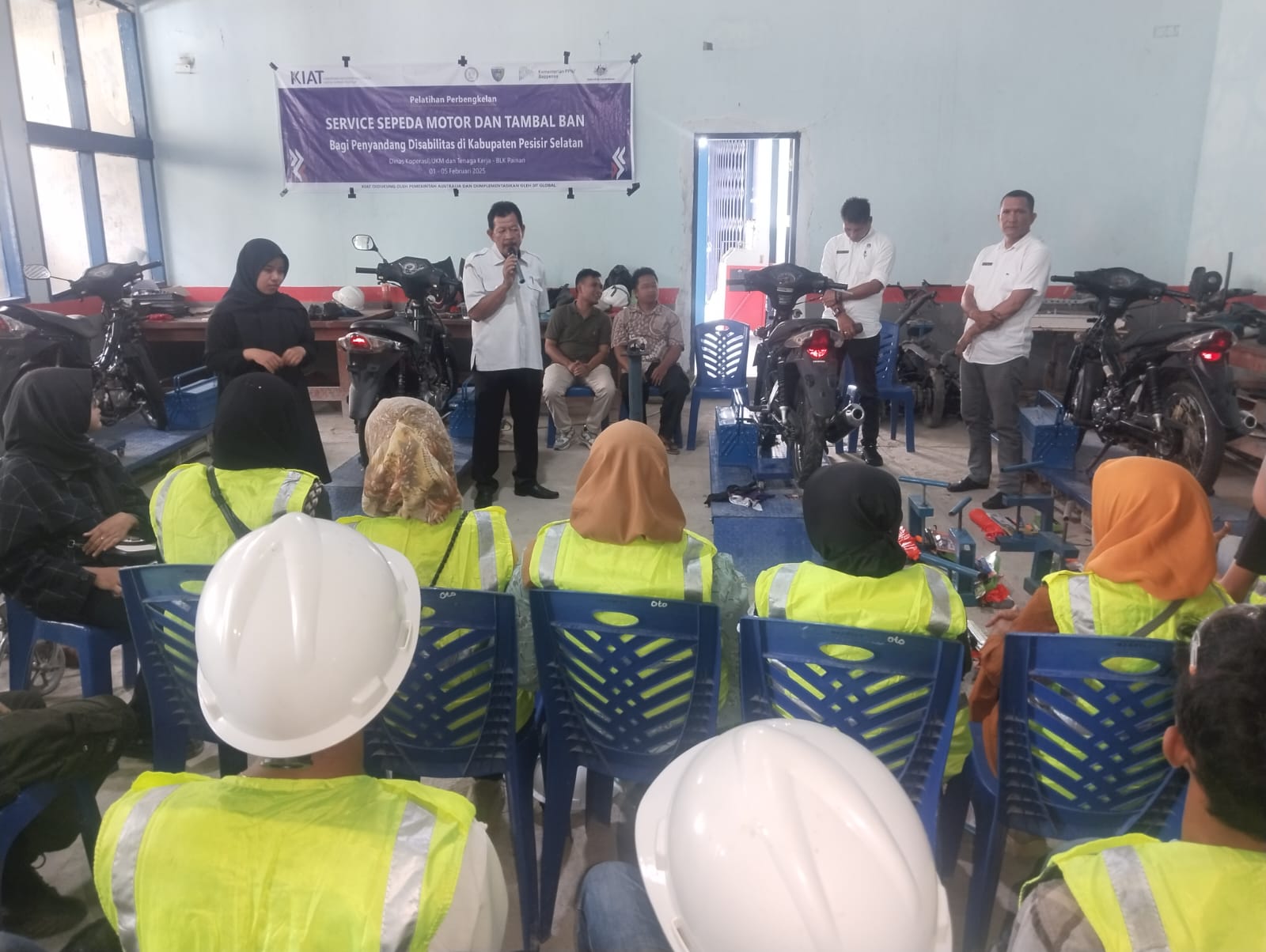 Pelaksanaan Pelatihan Untuk Penyandang Disabilitas di Kabupaten Pesisir Selatan